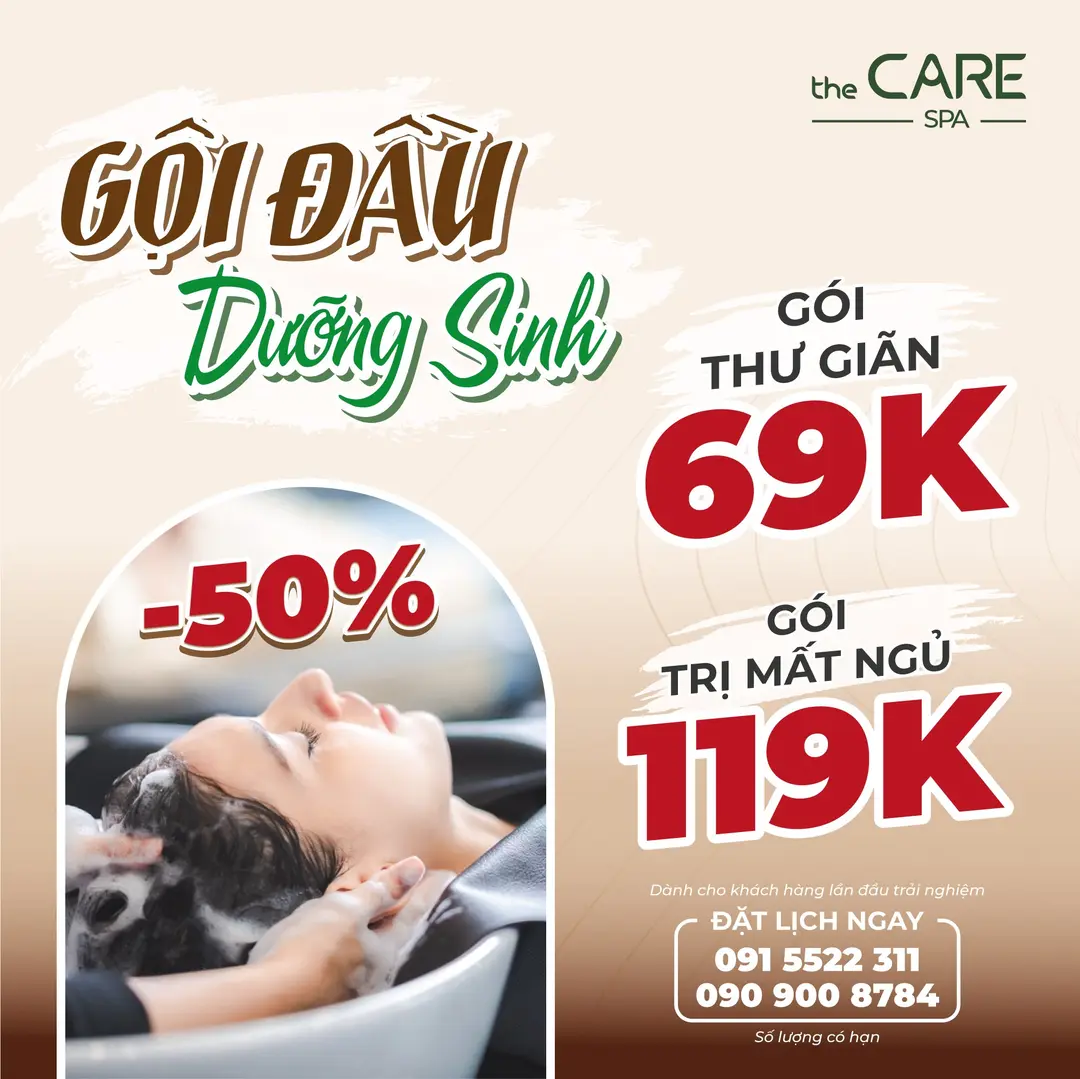 Giảm 50% gội đầu dưỡng sinh